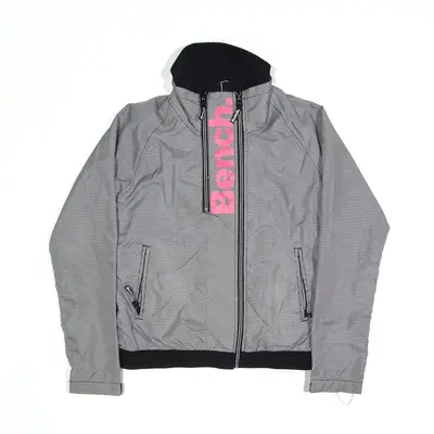 BENCH Jacket Black Check Boys M