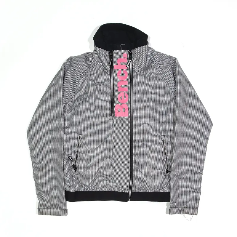 BENCH Jacket Black Check Boys M