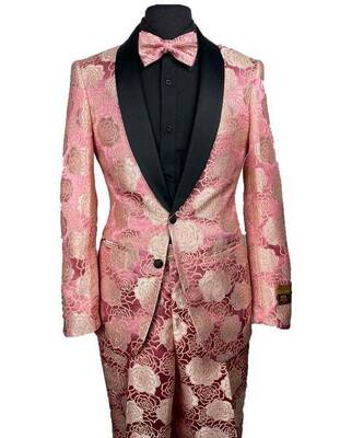 Prom Tuxedo For Men - Floral Prom Suit - Vienna-Rose