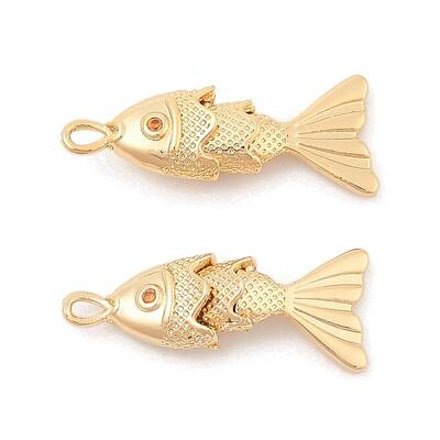 Brass Micro Pave Clear Cubic Zirconia Pendants