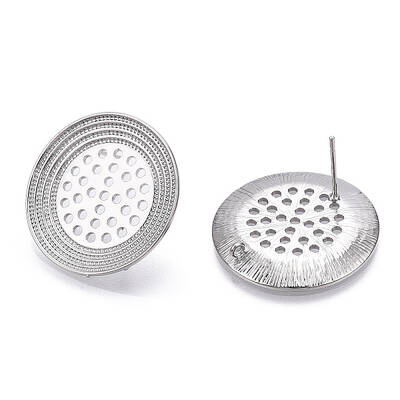 Brass Stud and Ring Earring Finding