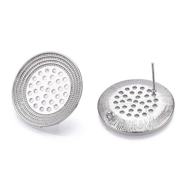 Brass Stud and Ring Earring Finding