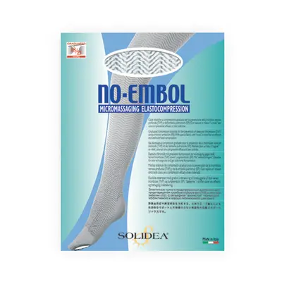 Solidea No Embol Ccl1 Anti-thrombosis Elastic Stockings 18 21mmHg 3L White