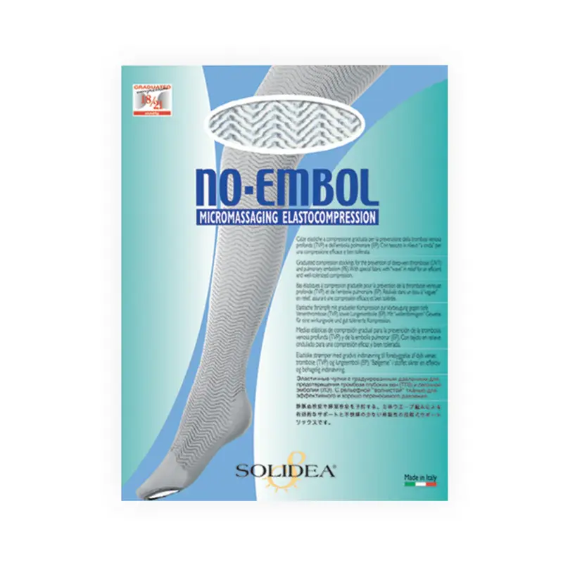 Solidea No Embol Ccl1 Anti-thrombosis Elastic Stockings 18 21mmHg 3L White