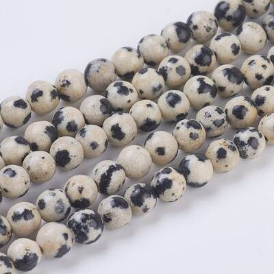 Natural Dalmation Jasper Beads Strands