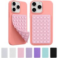 2 Pack  Octo Cup Buddy Sticky Grip Holder for Cellphone,  Suction Cup Phone Case Mount Double Sided, Hands-Free Phone Accesso...