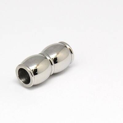 Tarnish Resistant 304 Stainless Steel Magnetic Clasps with Glue-in Ends