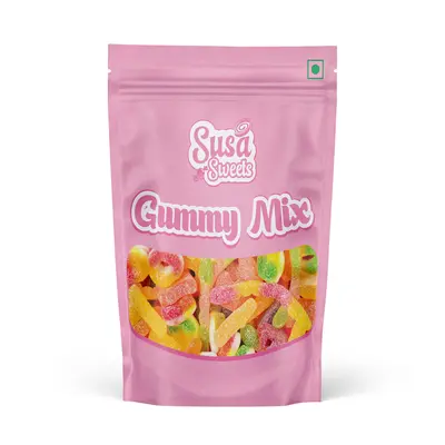 Susa Candy Gummy Mix - Bears, Gummy Belts, Rings and More - Snack, Sweet