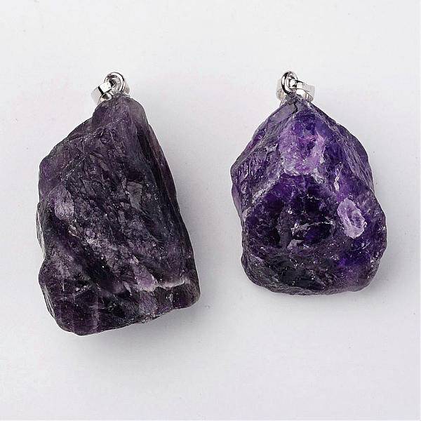 Natural Amethyst Pendants