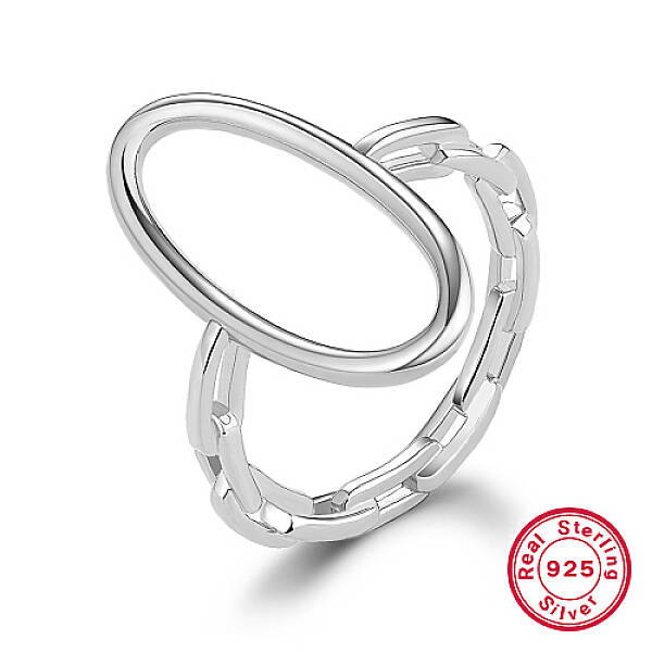 Rhodium Plated 925 Sterling Silver Finger Ring