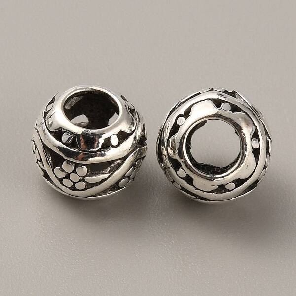 Tibetan Style Alloy European Beads
