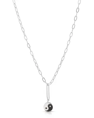 Yin Yang Necklace | Metal Color: Silver
