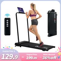 OVER SELF Inclined Folding incline Treadmill, Walking Mat Treadmill with ,300 lbs Portable Treadmill with Handle, Safety Lock...