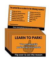 You Parked Like an 4ssh0le Cards (100 cards) raunchy card