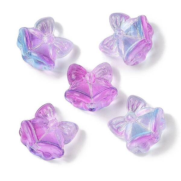 Transparent Spray Paint Glass Beads