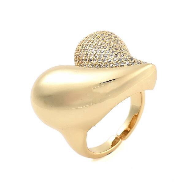 Clear Cubic Zirconia Open Cuff Rings