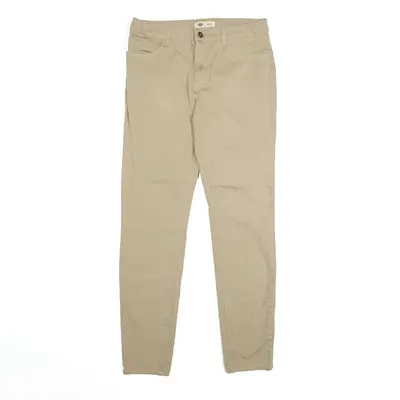 Denim Trousers Beige Slim Skinny Womens W30 L28
