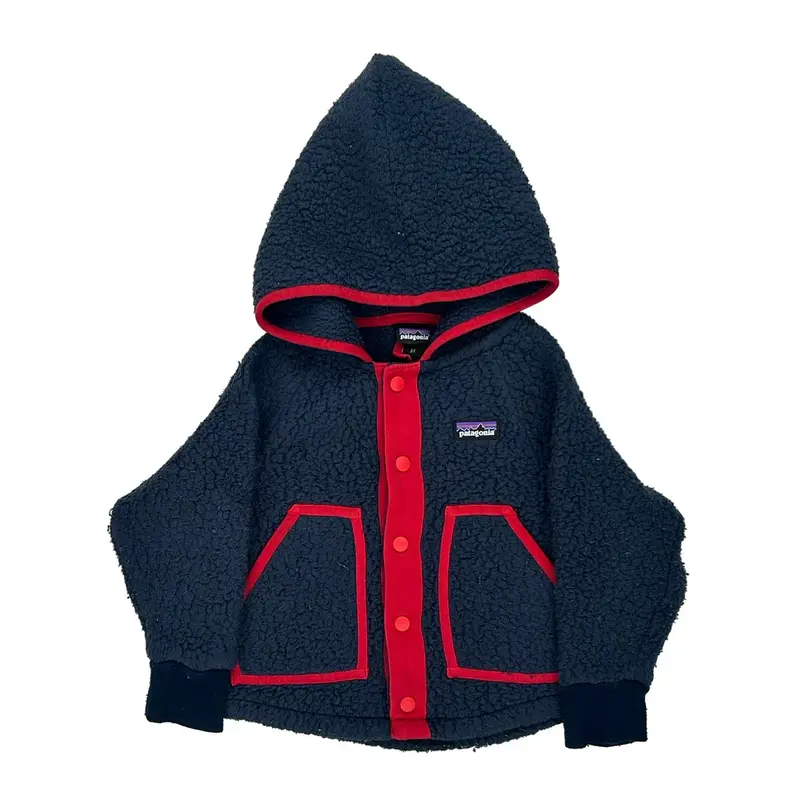 Age 2 Patagonia Fleece Jacket - 2XS Navy Polyester