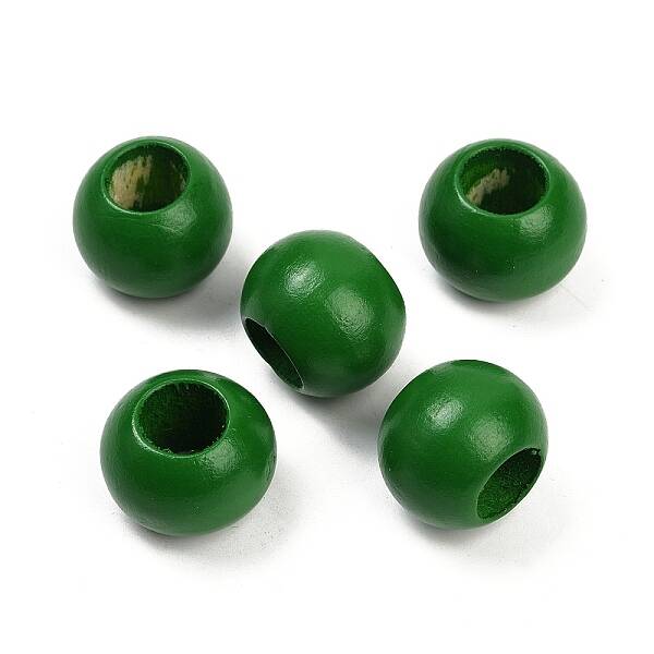 Spray Painted Wood Beads