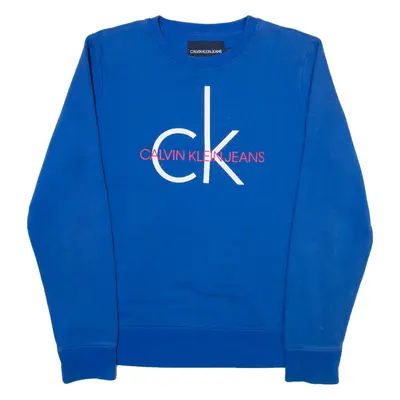 CALVIN KLEIN JEANS Mens Sweatshirt Blue M
