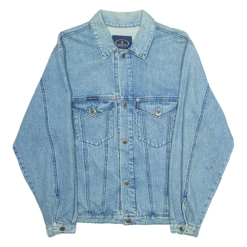 KOUT Mens Denim Jacket Blue M