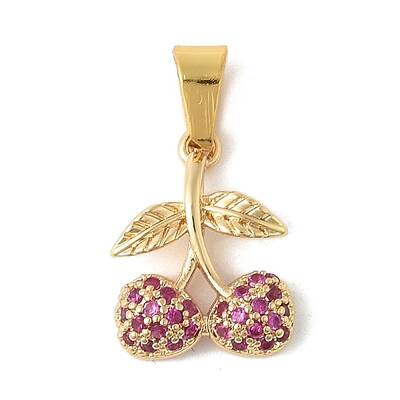 304 Stainless Steel Micro Pave Cubic Zirconia Pendants