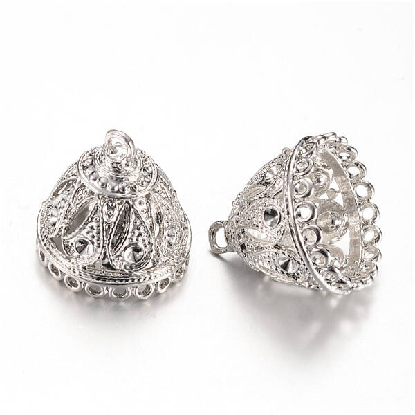 Alloy Pendant Bail Rhinestone Settings