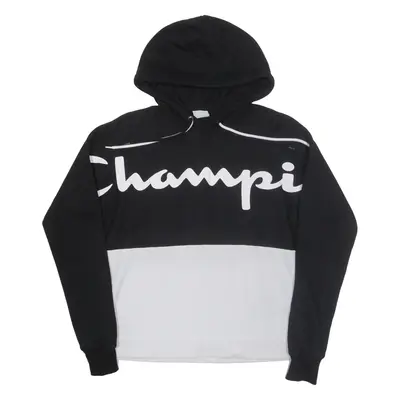 CHAMPION Mens Black Hoodie S