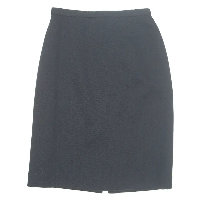 HAURY Womens Pencil Skirt Black Knee Length XS