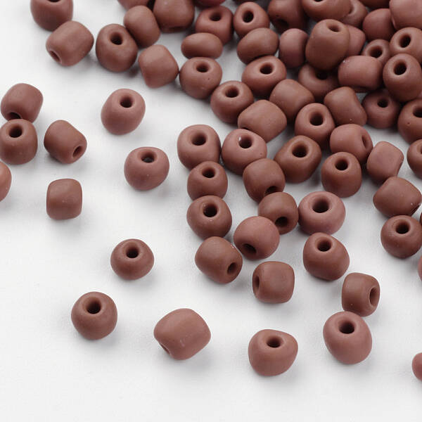 Frosted Opaque Glass Seed Beads