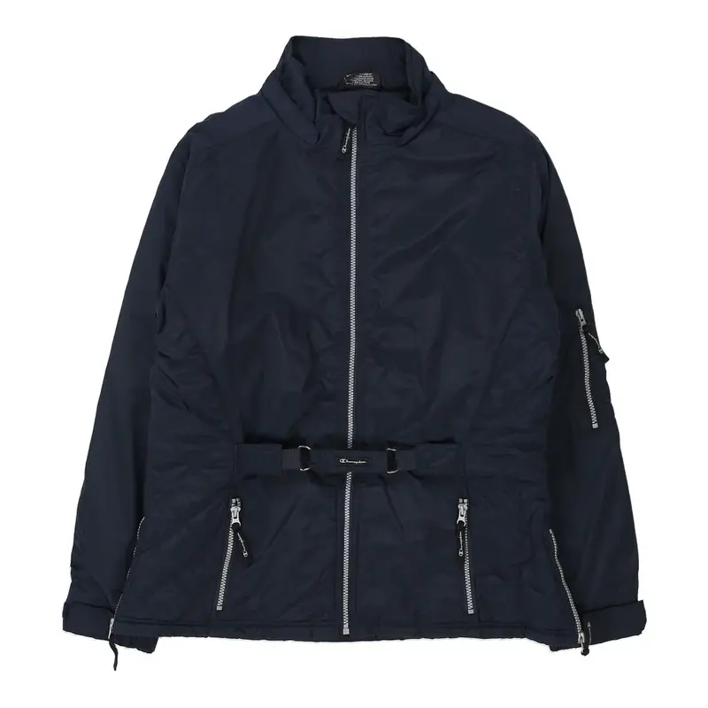 Champion Jacket - Medium Navy Polyester Blend