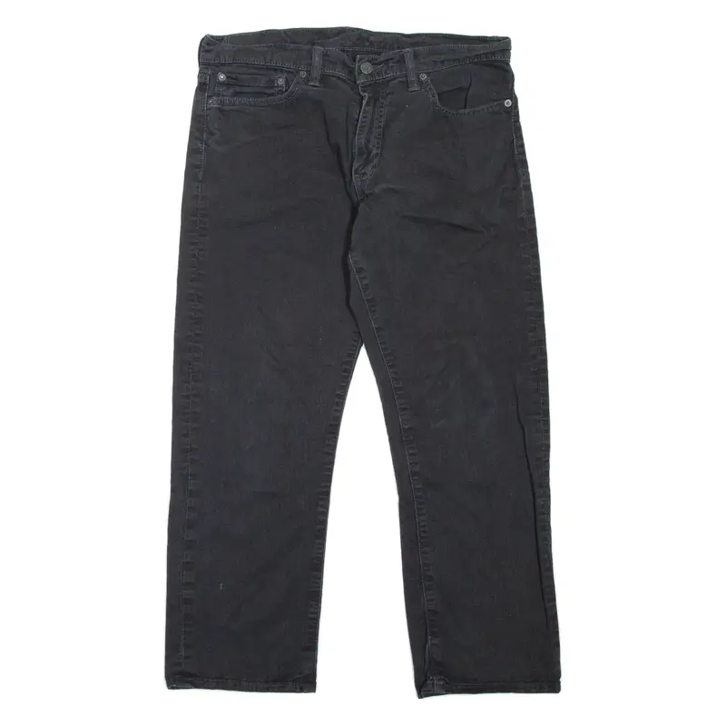 LEVI'S 504 Jeans Mens Black Regular Straight W34 L27