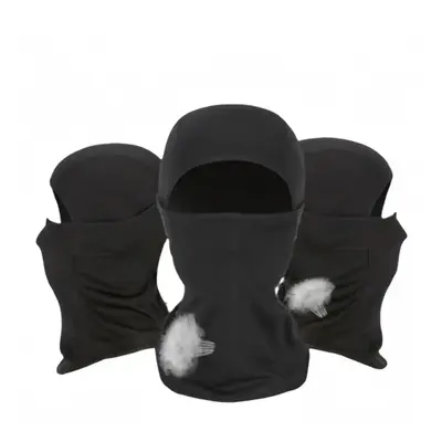 3PCS Multifunctional Balaclava Face Mask for Women Men - UV Protection, Tactical Cycling Mask Black