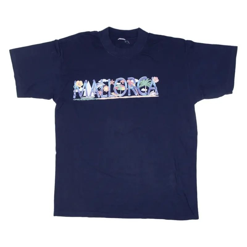 Mallorca T-Shirt Blue Short Sleeve Mens M