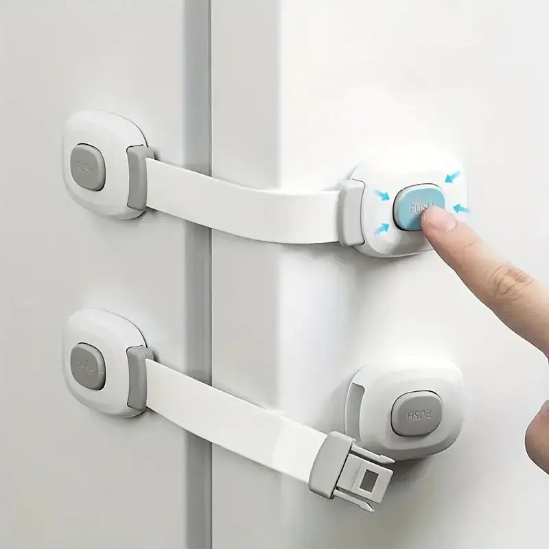 Multifunctional Anti-pinch Hand Lock, Drawer Lock, Refrigerator Door Lock, Safety Lock for Home, Office, Hotel, Apartment
