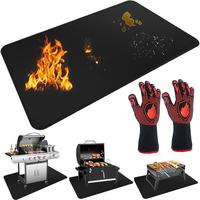 Large 60 x 40 inches Under Grill Mats for Outdoor Grill, Double-Sided Fireproof Grill Pad Mat, Indoor Fireplace/Fire Pit Mat ...