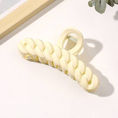 Large Frosted Acrylic Hair Claw Clips