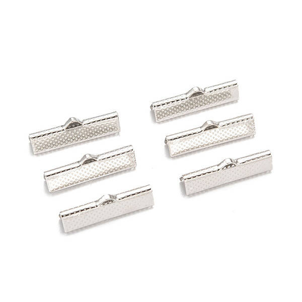 Iron Ribbon Crimp Ends