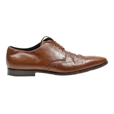 BOSS Brogue Shoes Brown Leather Mens UK 7.5