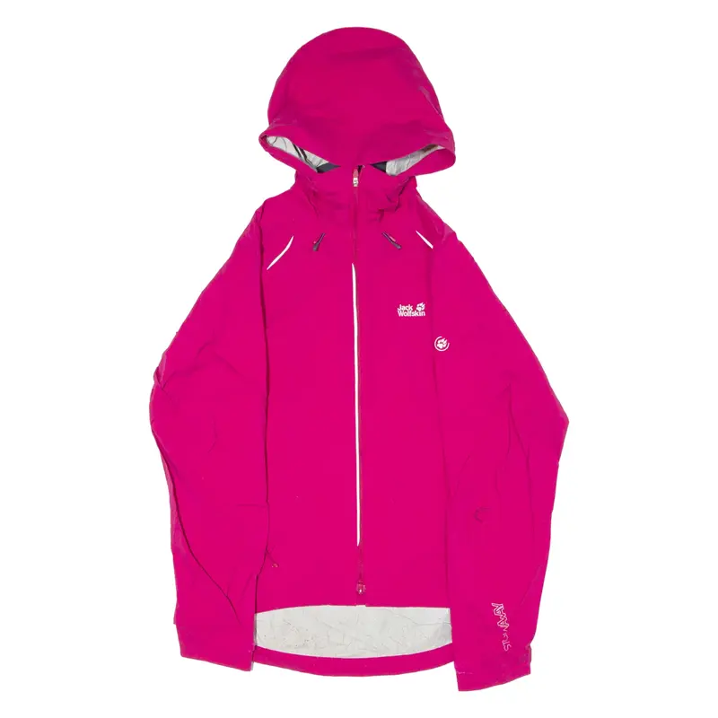 JACK WOLFSKIN Womens Rain Jacket Pink M