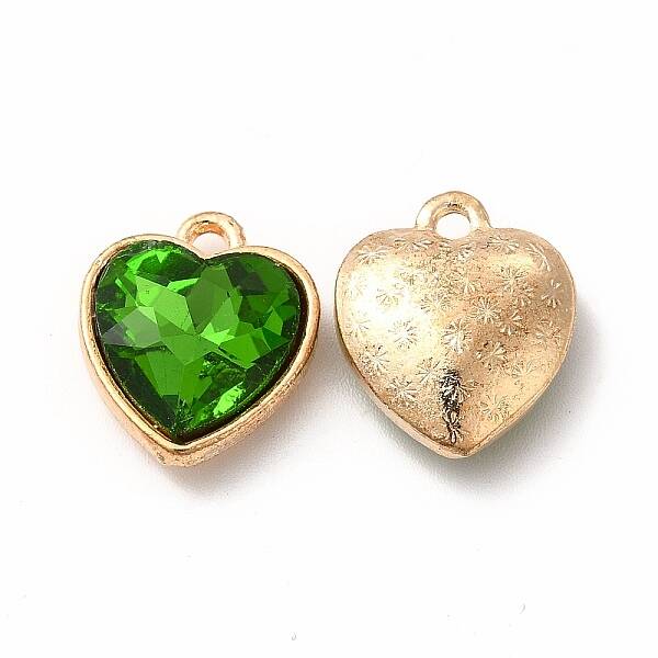 Faceted Glass Rhinestone Pendants