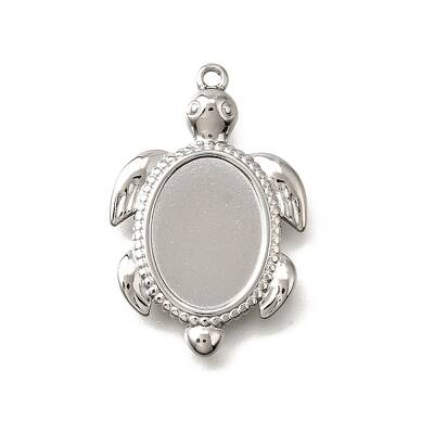 304 Stainless Steel Pendant Cabochon Settings