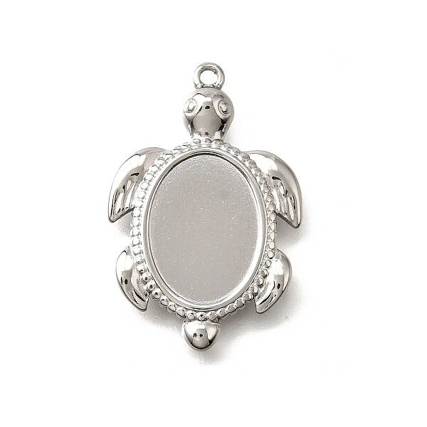 304 Stainless Steel Pendant Cabochon Settings