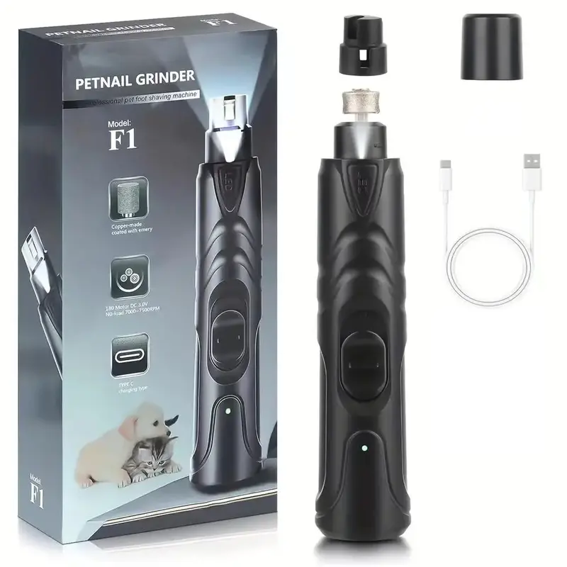 Electric Pet Nail File for Cats and Dogs, Pets Automatic Nail Trimming Tool, Paw Trimmer, Dog's Nails Grinding Machine, Cat's...