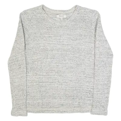 MADEWELL Womens Jumper Grey Tight Knit XS