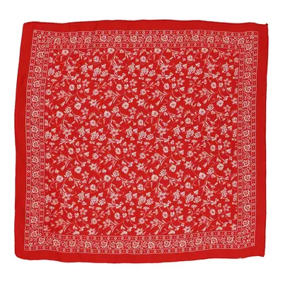 Unbranded Floral Scarf - No Size Red Polyester