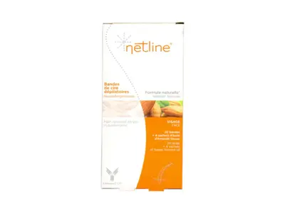 Netline Facial Depilatory Wax Strips x20