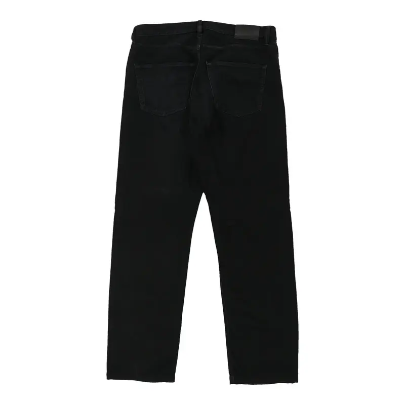 Hugo Boss Trousers - 35W 32L Black Cotton