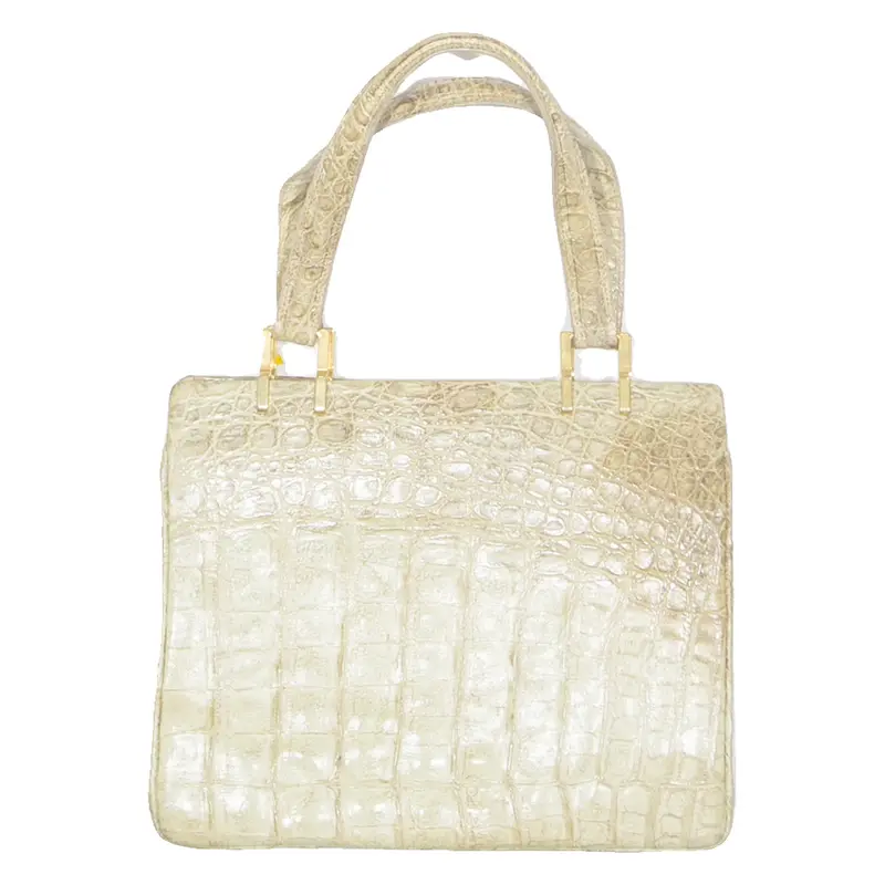 Womens Handbag Brown Leather Animal Print