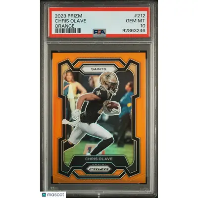 Chris Olave PSA 2023 Panini Prizm #212 10